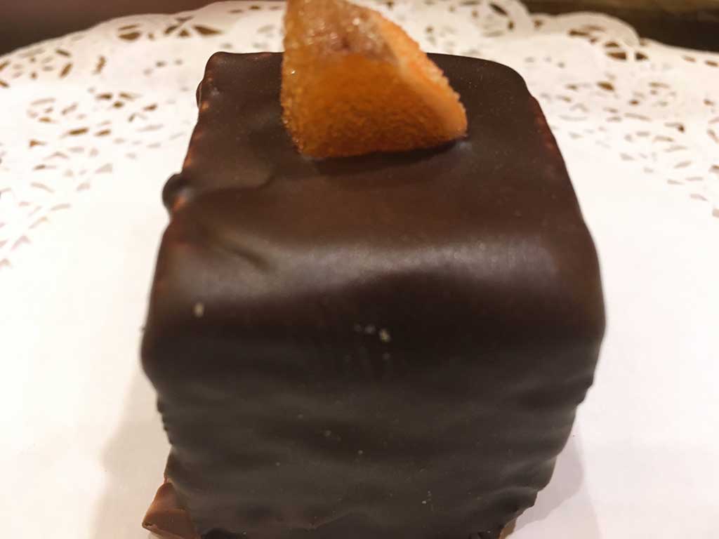 Chocolate Cake layered with Grand Marnier Buttercream - dessertsbygerard.com