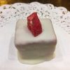 Vanilla Cake with Strawberry Buttercream Mini Pastry - dessertsbygerard.com
